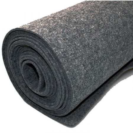 Plstěný koberec - Tmavě šedá - 200 x 500 cm