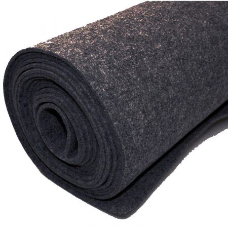 Plstěný koberec - Černá - 200 x 500 cm